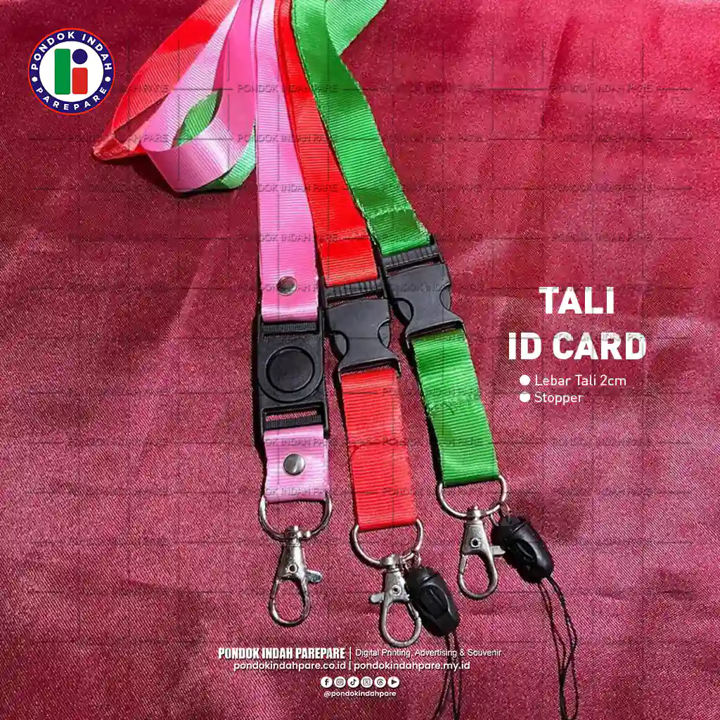 Foto Produk Tali Gantungan ID Card Bahan Nylon 2cm | percetakan Pondok Indah Parepare