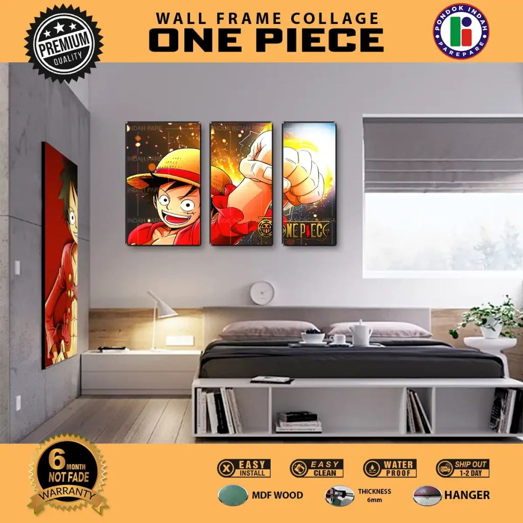 Wall Frame One Piece Kolase Pemasangan di Kamar Tidur | Percetakan Pondok Indah Parepare