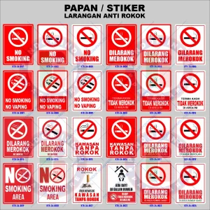 Papan & Stiker Larangan Merokok