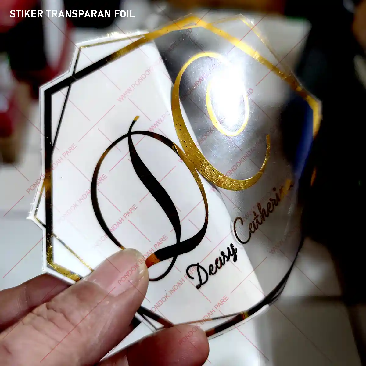 Stiker Transparan | Sentuhan Elegan untuk Produk Anda