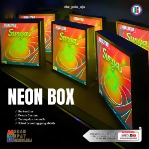 Tingkatkan citra bisnis Anda dengan Neonbox LED