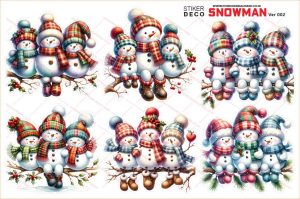 Stiker Deco Snowman