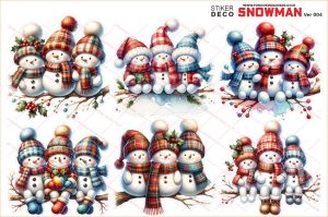 Stiker Deco Snowman