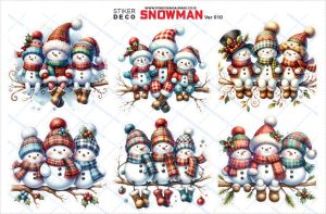 Stiker Deco Snowman