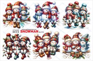 Stiker Deco Snowman