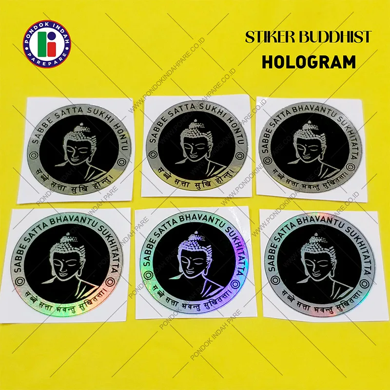 Stiker Buddhist Sabbe Satta