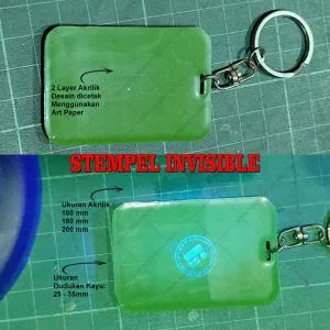 Foto Hasil stempel UV pada bahan karet Stempel, Invisible ptoduksi Pondok Indah Parepare