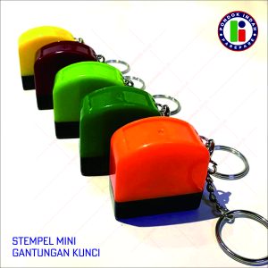 Stempel Mini Gantungan Kunci