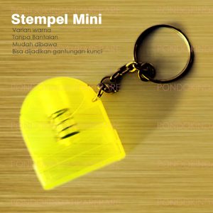Stempel Mini Gantungan Kunci