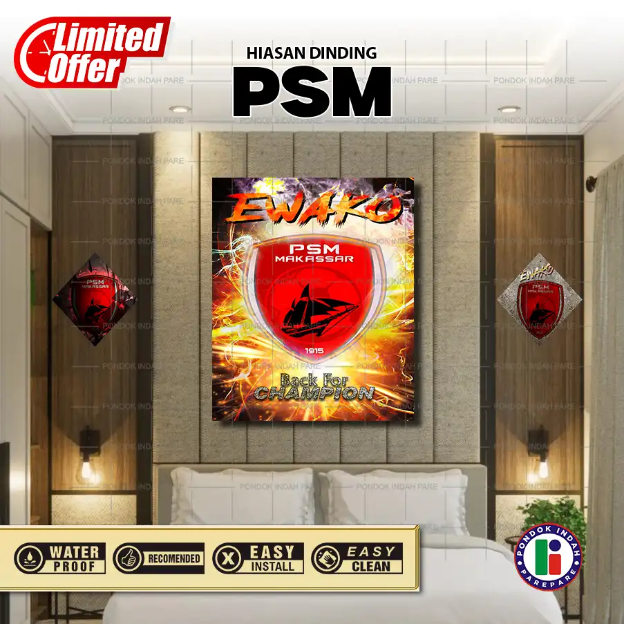 Hiasan Dinding Wallframe PSM | dekorasi dinding MDF di kamar tidur - Percetakan Pondok indah Parepare