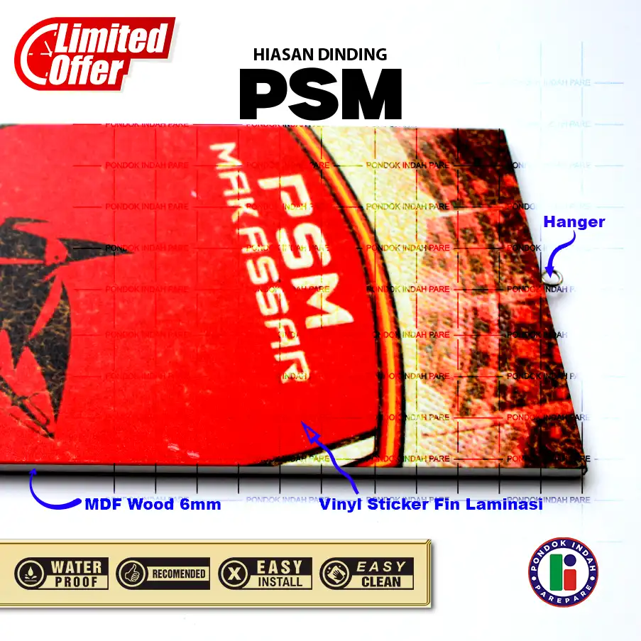 Hiasan Dinding Wallframe PSM | Spesifikasi dekorasi dinding MDF - Percetakan Pondok indah Parepare